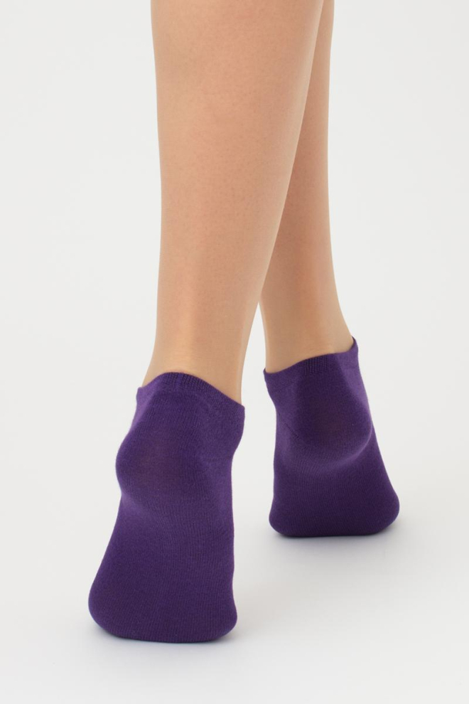Шкарпетки жіночі короткі Ws1 classic Giulia 2 пари (violet indigo/silver melange)
