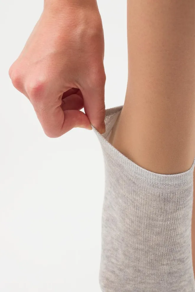 Шкарпетки жіночі короткі Ws1 classic Giulia 2 пари (violet indigo/silver melange)