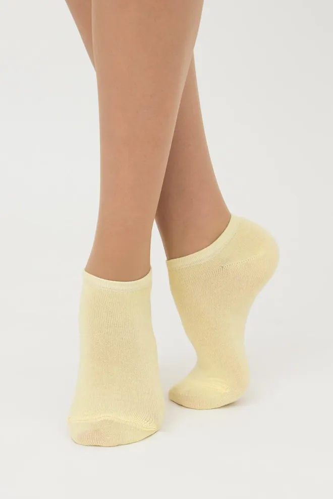 Шкарпетки жіночі короткі Ws1 classic Giulia 2 пари (pastel turquoise/light yellow)
