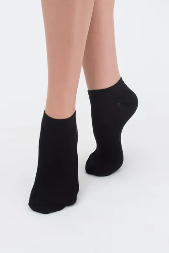 Женские короткие носки из хлопка Ws1 Classic Giulia (black) Женские короткие носки из хлопка Ws1 Classic Giulia (black)
