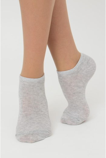 Женские короткие носки из хлопка Ws1 Classic Giulia (silver melange) Женские короткие носки из хлопка Ws1 Classic Giulia (silver melange)