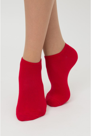 Женские короткие носки из хлопка Ws1 Classic Giulia (red) Женские короткие носки из хлопка Ws1 Classic Giulia (red)