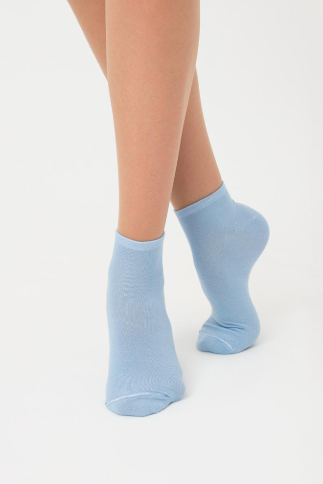 Жіночі короткі шкарпетки з бавовни Ws1 Classic Giulia (baby blue)