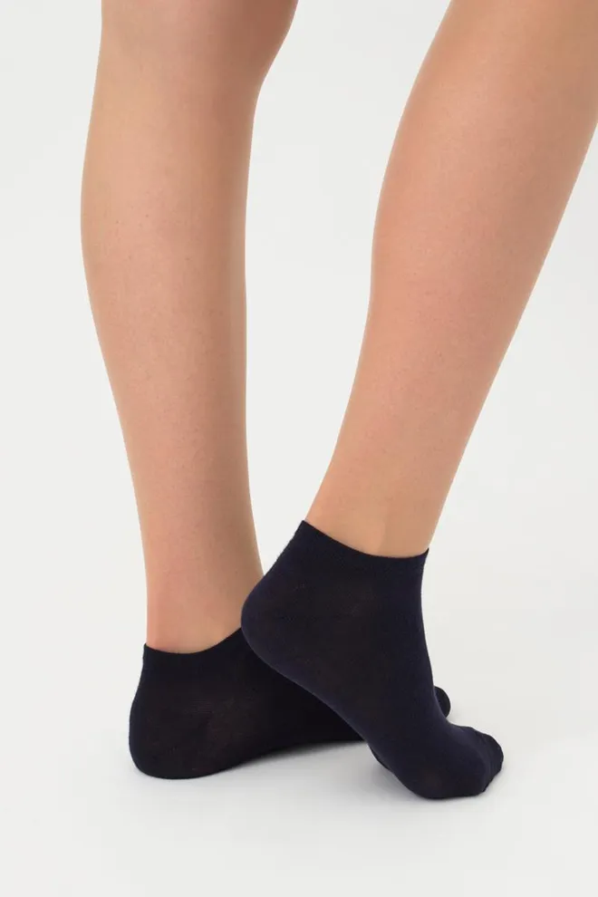Жіночі короткі шкарпетки з бавовни Ws1 Classic Giulia (navy)