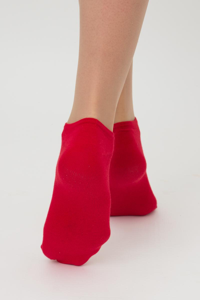 Жіночі короткі шкарпетки з бавовни Ws1 Classic Giulia (red)