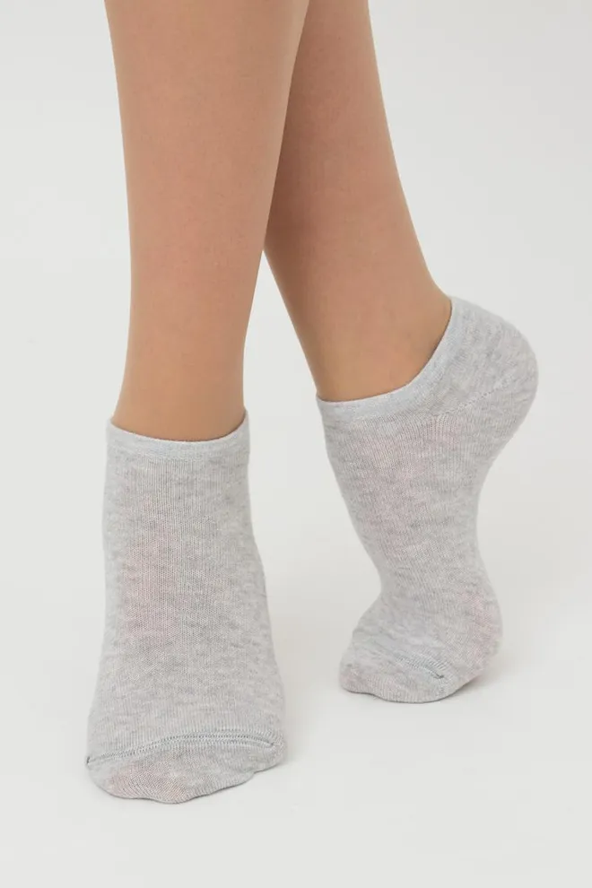 Жіночі короткі шкарпетки з бавовни Ws1 Classic Giulia (silver melange)