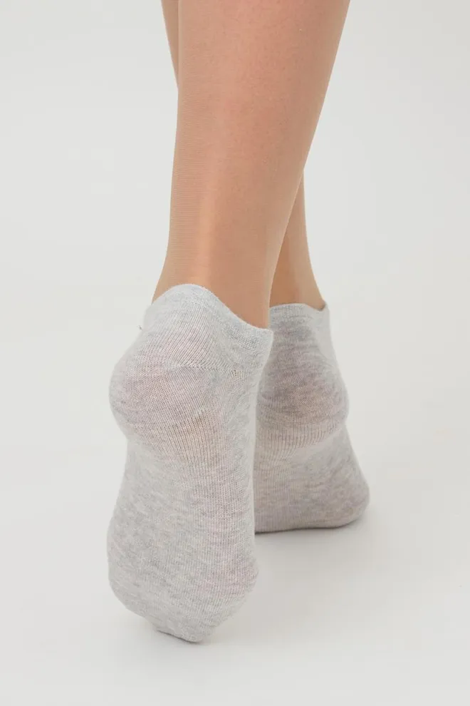 Жіночі короткі шкарпетки з бавовни Ws1 Classic Giulia (silver melange)