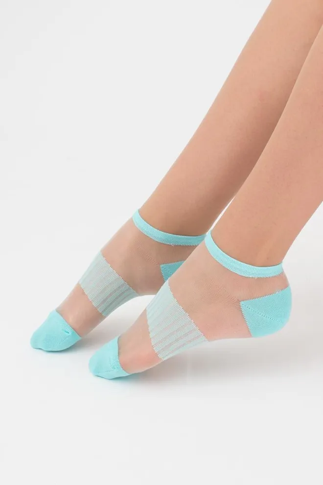 Носки женские короткие WS1 cristal 028 Giulia (light mint)