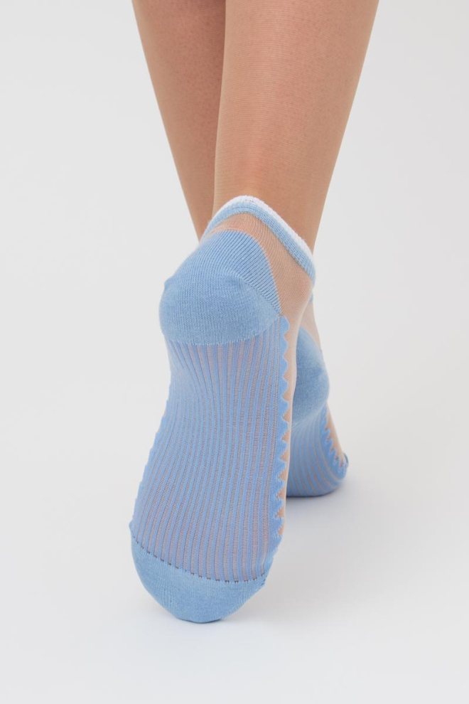 Шкарпетки жіночі короткі Ws1 cristal 029 Giulia (baby blue)