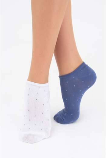 Носки женские невидимые WS1 fashion 046 + WS1 fashion 046 Giulia 2 пары (white/jeans) Носки женские невидимые WS1 fashion 046 + WS1 fashion 046 Giulia 2 пары (white/jeans)