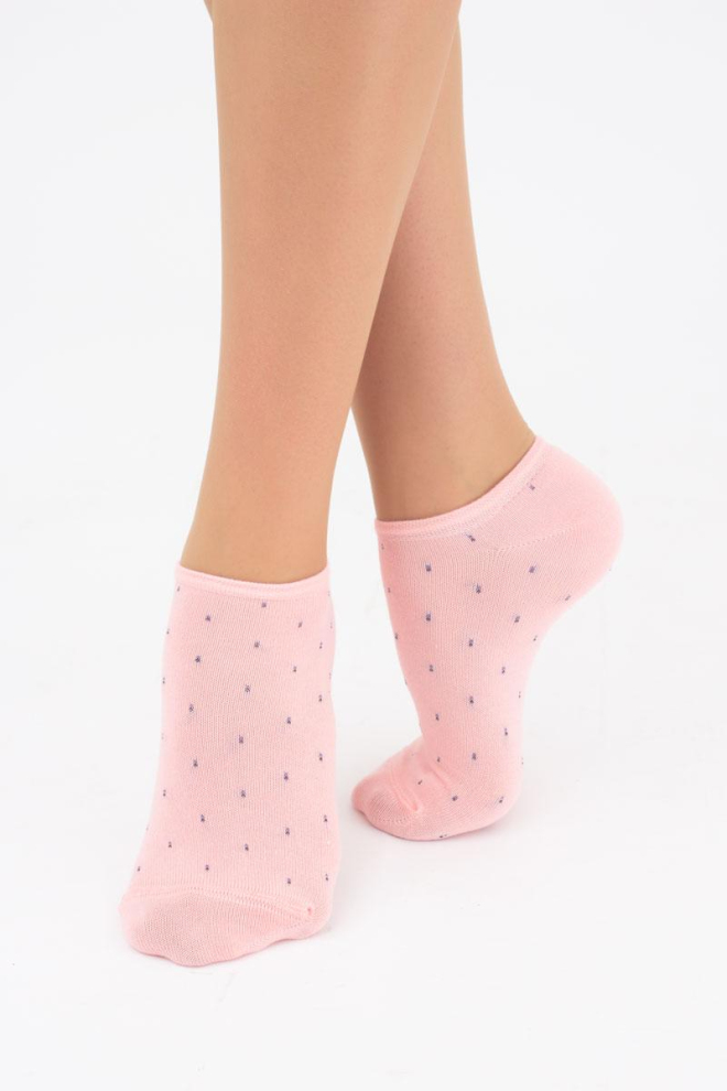 Шкарпетки жіночі невидимі WS1 fashion 046 + WS1 lurex 009 Giulia 2 пари (white/geranium)