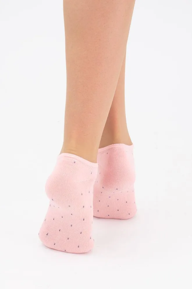 Шкарпетки жіночі невидимі WS1 fashion 046 + WS1 lurex 009 Giulia 2 пари (white/geranium)