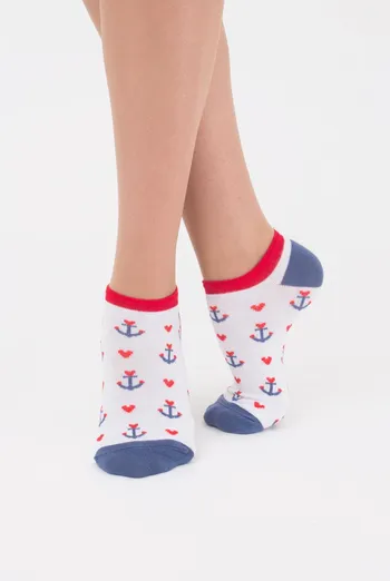Шкарпетки жіночі невидимі Ws1 marine 009 Giulia (bianco) Шкарпетки жіночі невидимі Ws1 marine 009 Giulia (bianco)