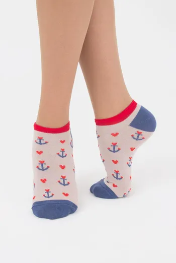 Шкарпетки жіночі невидимі Ws1 marine 009 Giulia (moonlight), бежевий