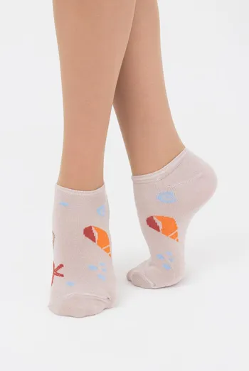 Шкарпетки жіночі невидимі Ws1 marine 010 Giulia (moonlight)