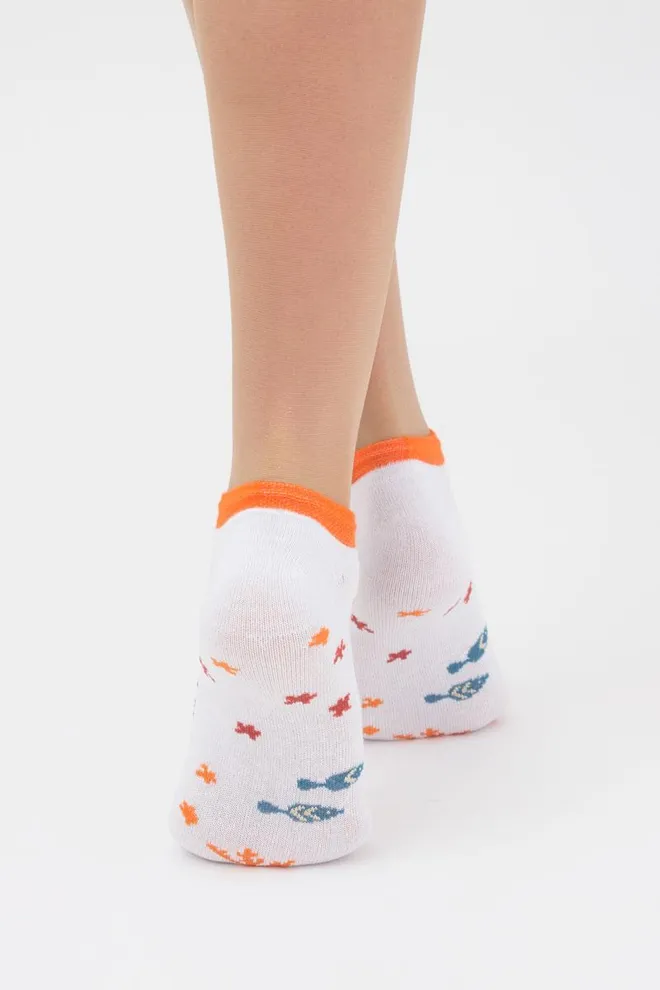 Шкарпетки жіночі невидимі Ws1 marine 011 Giulia (bianco), білий