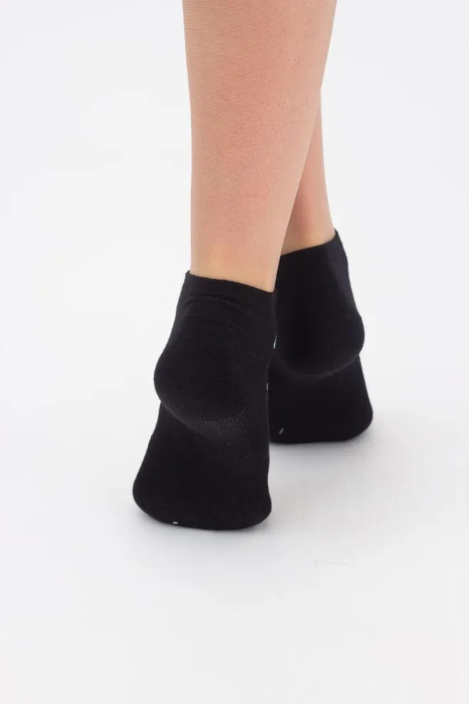 Носки женские короткие Ws1 premium lurex 003 Giulia (nero)