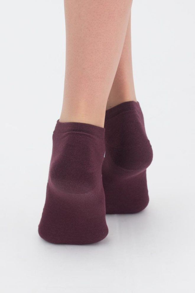 Шкарпетки жіночі короткі Ws1 premium lurex 003 Giulia (marsala)