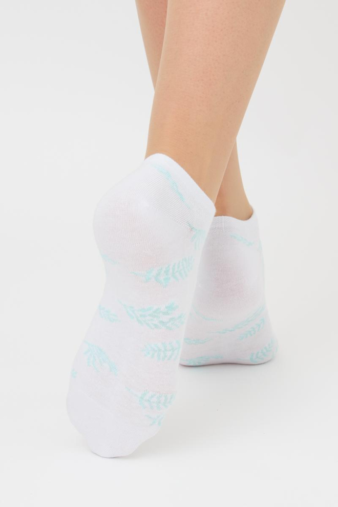 Набір кольорових жіночих шкарпеток WS1 SET 1 Giulia 5 пар (white/pastel turquoise)