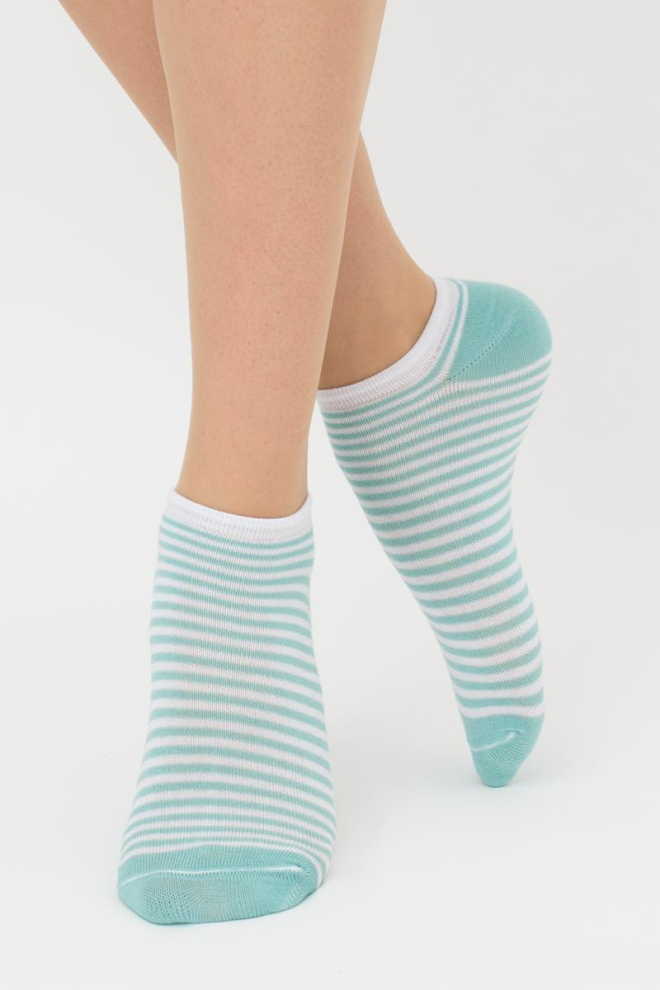 Набір кольорових жіночих шкарпеток WS1 SET 1 Giulia 5 пар (white/pastel turquoise)
