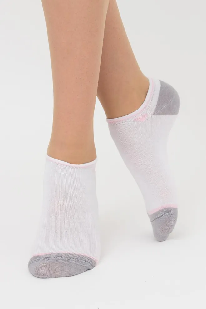 Набір кольорових жіночих шкарпеток WS1 SET 2 Giulia 5 пар(white/pearl/silver)
