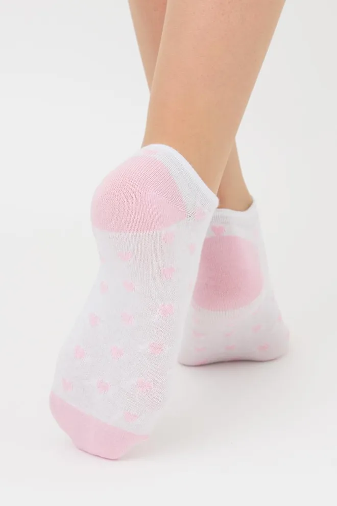 Набір кольорових жіночих шкарпеток WS1 SET 2 Giulia 5 пар(white/pearl/silver)