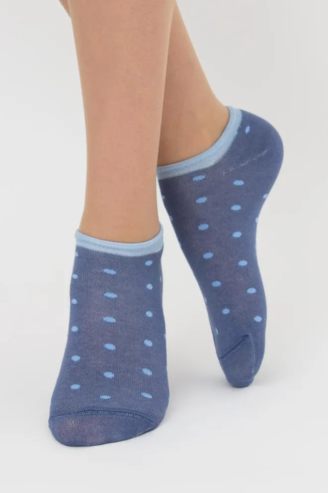 Набір кольорових жіночих шкарпеток WS1 SET 3 Giulia 5 пар (white/jeans/baby blue)