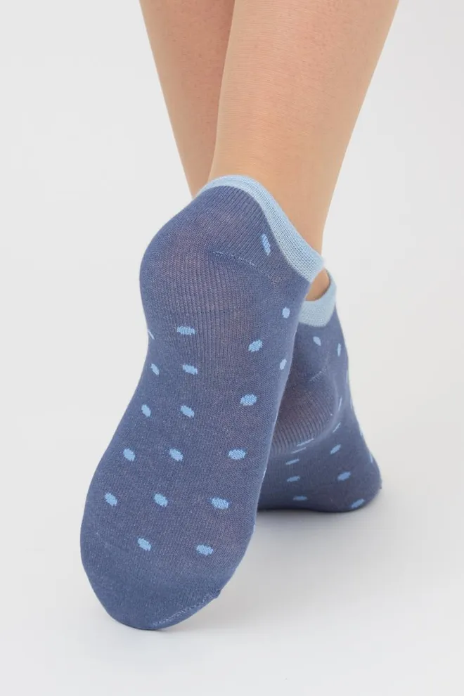 Набір кольорових жіночих шкарпеток WS1 SET 3 Giulia 5 пар (white/jeans/baby blue)