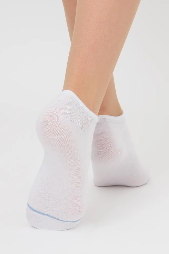 Набір кольорових жіночих шкарпеток WS1 SET 3 Giulia 5 пар (white/jeans/baby blue)