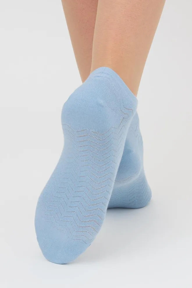 Набір кольорових жіночих шкарпеток WS1 SET 3 Giulia 5 пар (white/jeans/baby blue)