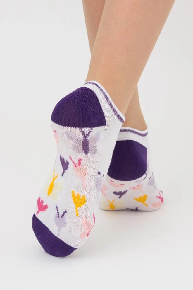 Набір кольорових жіночих шкарпеток WS1 SET 4 Giulia 5 пар(white)