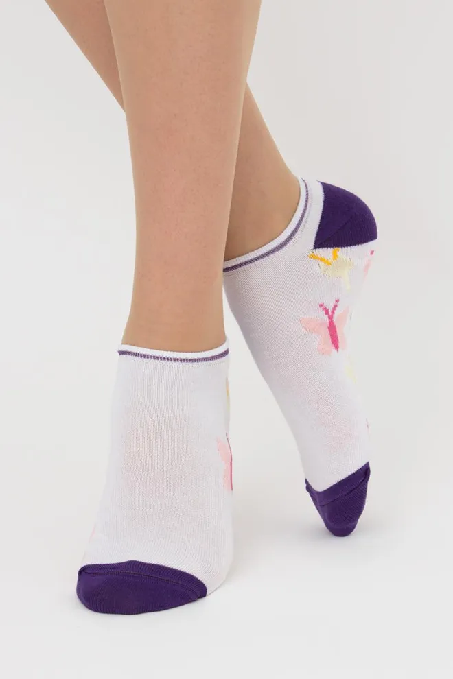 Набір кольорових жіночих шкарпеток WS1 SET 4 Giulia 5 пар(white)