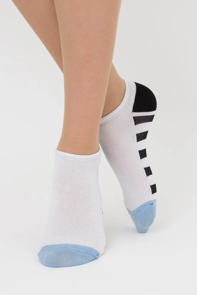 Набір кольорових жіночих шкарпеток WS1 SET 5 Giulia 5 пар (white)