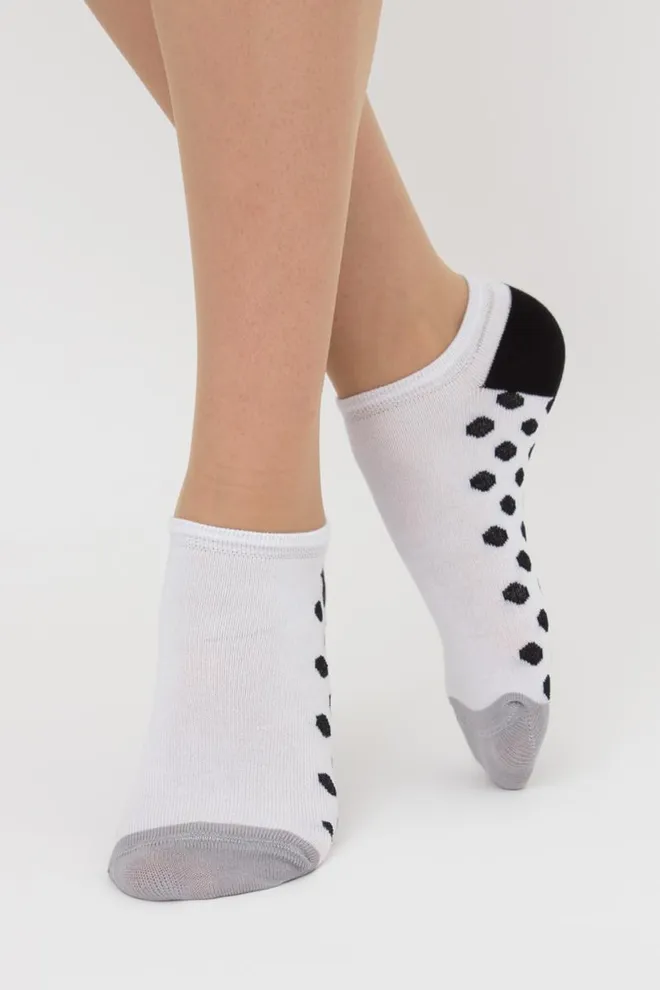 Набір кольорових жіночих шкарпеток WS1 SET 5 Giulia 5 пар (white)