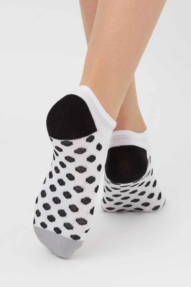 Набір кольорових жіночих шкарпеток WS1 SET 5 Giulia 5 пар (white)