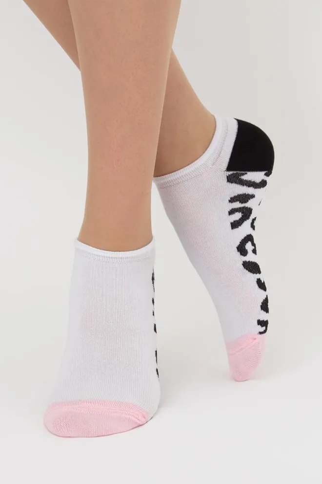 Набір кольорових жіночих шкарпеток WS1 SET 5 Giulia 5 пар (white)