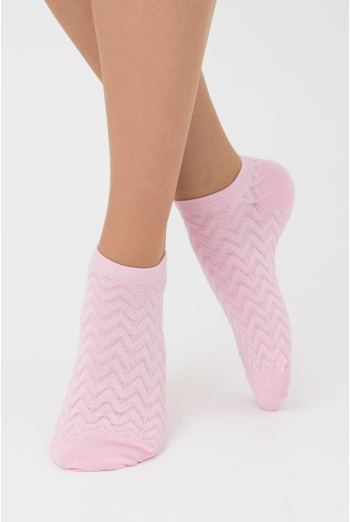 Жіночі короткі шкарпетки з візерунком Ws1 Soft Background 002 Giulia (pearl) Жіночі короткі шкарпетки з візерунком Ws1 Soft Background 002 Giulia (pearl)