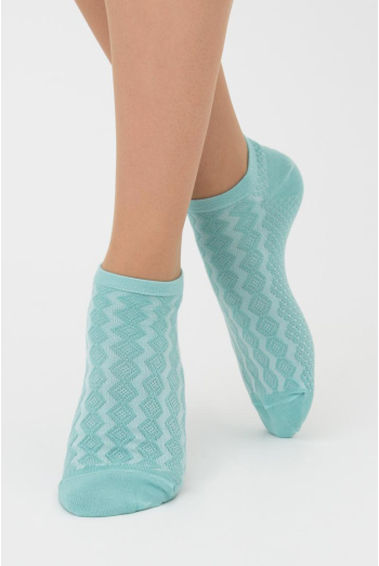 Жіночі короткі шкарпетки з візерунком Ws1 Soft Background 003 Giulia (pastel turquoise) Жіночі короткі шкарпетки з візерунком Ws1 Soft Background 003 Giulia (pastel turquoise)