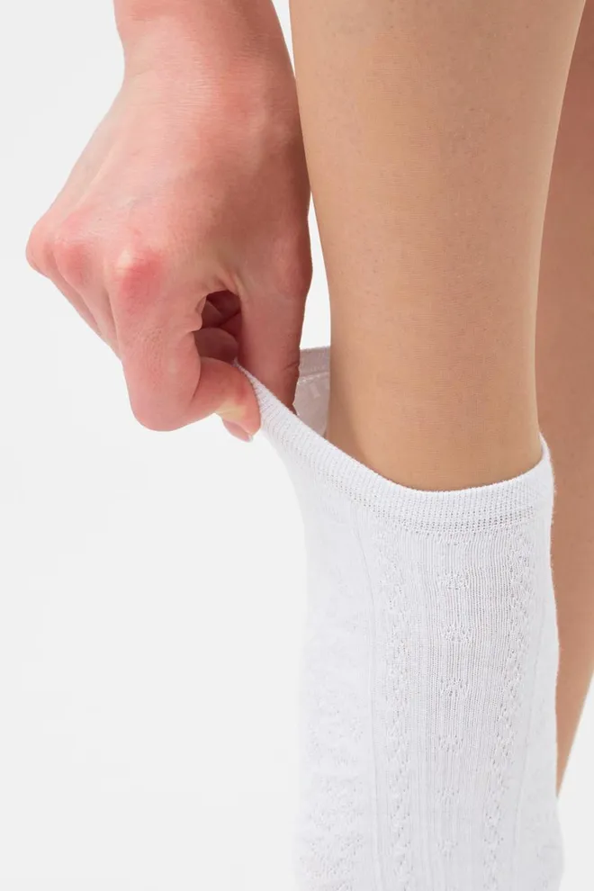 Жіночі короткі шкарпетки з візерунком Ws1 Soft Background 004 Giulia (white)