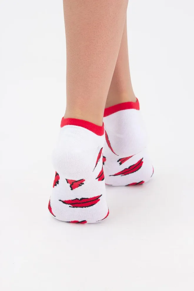 Шкарпетки жіночі короткі Ws1 soft valentine 002 Giulia (red)