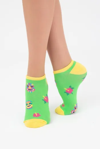 Шкарпетки жіночі невидимі Ws1 tropic 001 Giulia (jasmine)