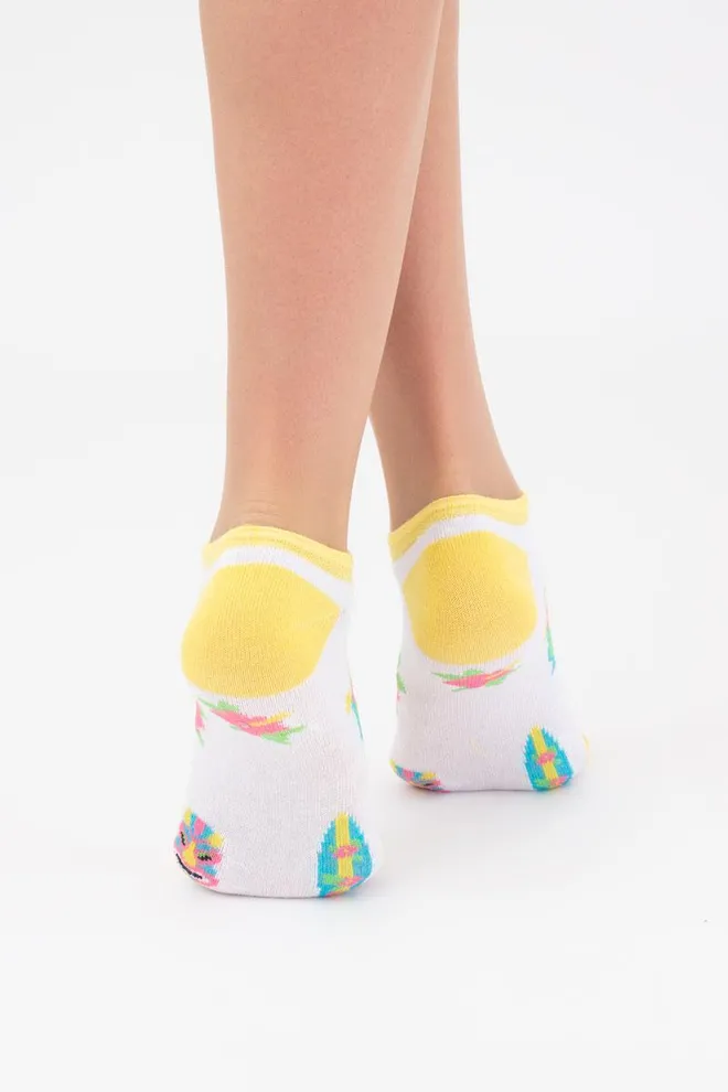 Носки женские невидимые Ws1 tropic 001 Giulia (bianco)