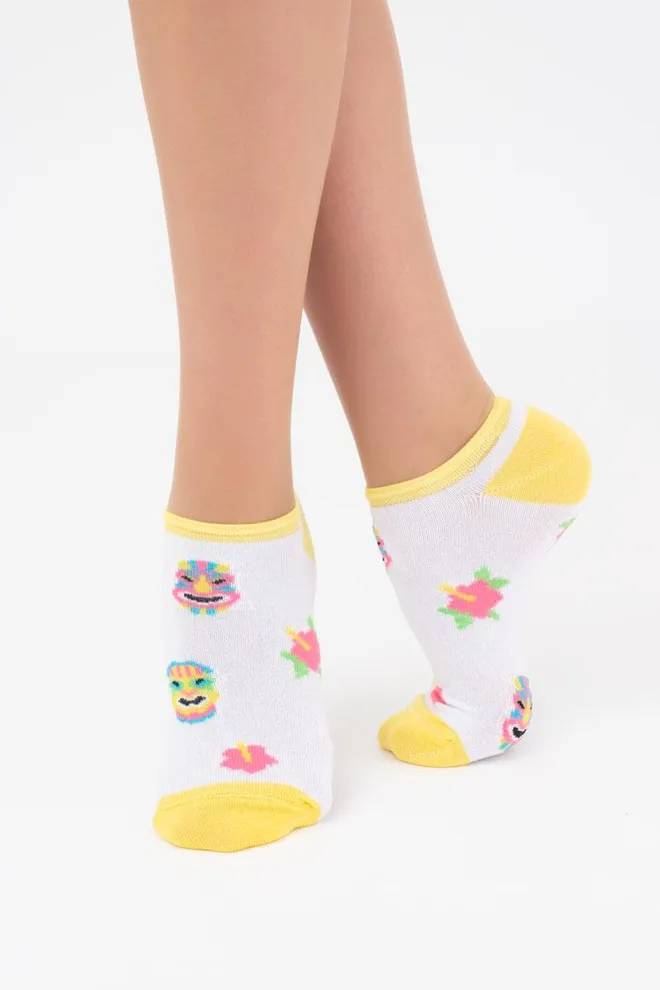 Носки женские невидимые Ws1 tropic 001 Giulia (bianco)