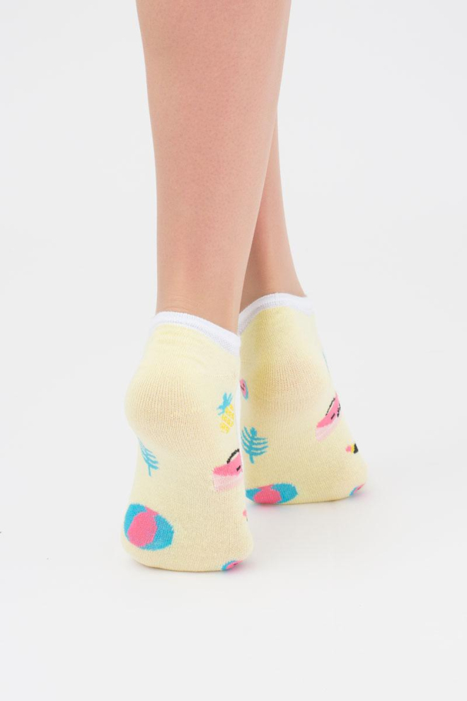 Шкарпетки жіночі невидимі Ws1 tropic 002 Giulia (light yellow)