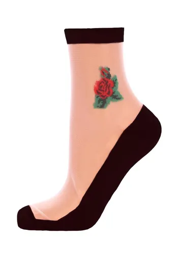 Носки женские с тату Ws2c/mn-033 Giulia (nero) Носки женские с тату Ws2c/mn-033 Giulia (nero)