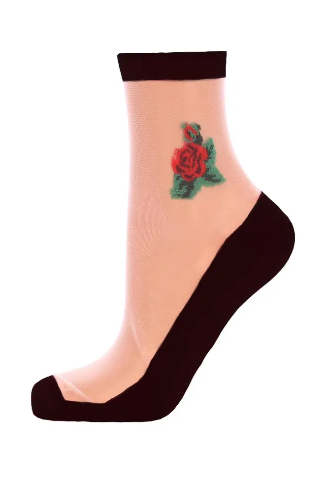 Шкарпетки жіночі з тату Ws2c/mn-033 Giulia (nero)