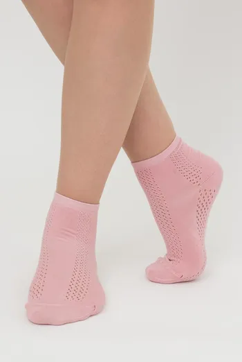 Носки женские классические ажурные WS2 AIR 015 Giulia (zephyr), розовый Носки женские классические ажурные WS2 AIR 015 Giulia (zephyr), розовый