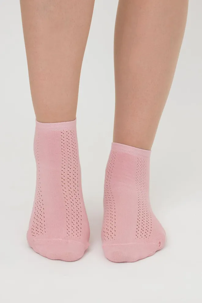Носки женские классические ажурные WS2 AIR 015 Giulia (zephyr), розовый