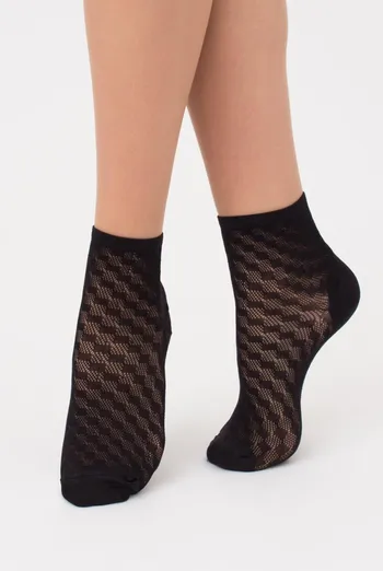 Шкарпетки жіночі невидимі WS1 air 007 Giulia (nero)