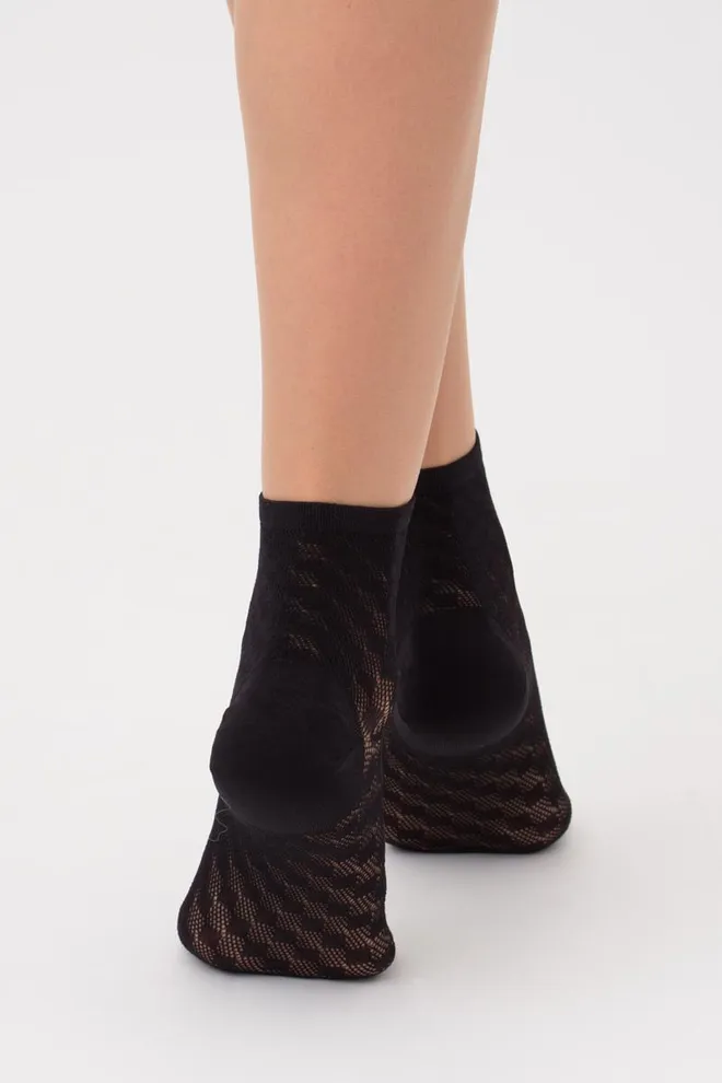 Шкарпетки жіночі невидимі WS1 air 007 Giulia (nero)